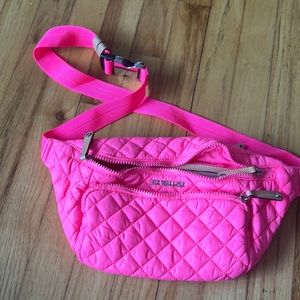 MZ Wallace Neon Pink Belt Bag, excellent condition